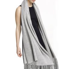 Cashmere Fringe Travel Shawl