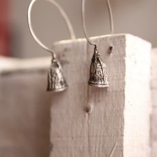 Eucalyptus hoop earrings