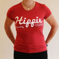 Womens Red Vintage Tee