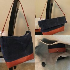 Custom Waxed Canvas and Leather Tote