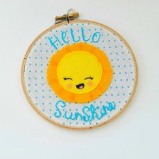 Embroidery hoop art