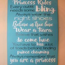 Girl's room sign