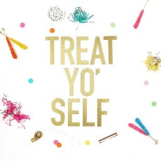 Gold or Silver Glitter Banner