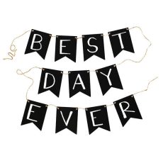 Wood Chalkboard Banner
