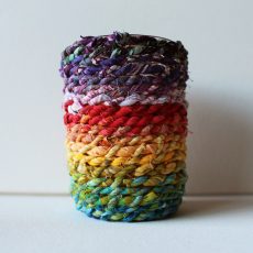 6 oz. Mason Jar & Fabric Rope Candle Holder