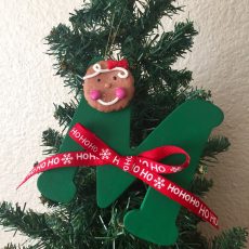 Christmas Initial Ornament "M"