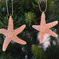 Nautical Christmas Decor, Nautical Ornaments, Seashell Ornaments