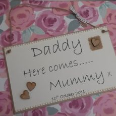 Vintage Personalised sign with date