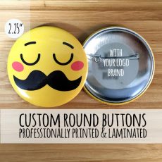 Pin back buttons