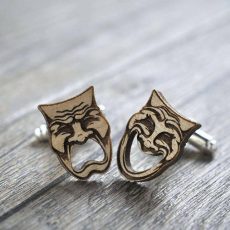 Wood cufflinks