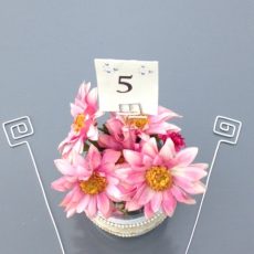 Square Swirl Table Number Holders